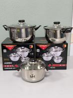 NIEUW - Mercury Haus Jumbo 6-delige pannenset MC-1855 pannen, Huis en Inrichting, Keuken | Potten en Pannen, Nieuw, Pannenset