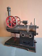 Grote stoommachine met brander- Germany-, Antiek en Kunst, Ophalen of Verzenden