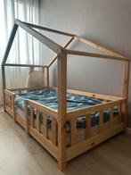 Vloerbed 80 x 160 cm inclusief met uitvalbeveiliging, Ophalen, 140 tot 160 cm, 70 tot 85 cm, Matras