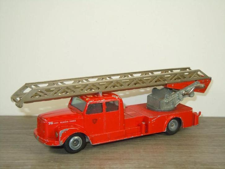 Scania Vabis Stegvagn Fire Truck - Tekno 445 Denmark, Hobby en Vrije tijd, Modelauto's | 1:50, Gebruikt, Bus of Vrachtwagen, Tekno