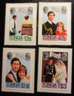 Royal Wedding Diana en Charles, zelfklevende serie, Tonga, Postzegels en Munten, Verzenden, Postfris, Koningshuis