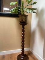 Mooie vintage gedraaide piëdestal/ plantenstandaard, Ophalen of Verzenden, Zo goed als nieuw