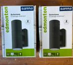 Edmonton buitenlamp zwart  2x - nieuw in doos, Minder dan 50 watt, Wandlamp, Nieuw, Ophalen of Verzenden