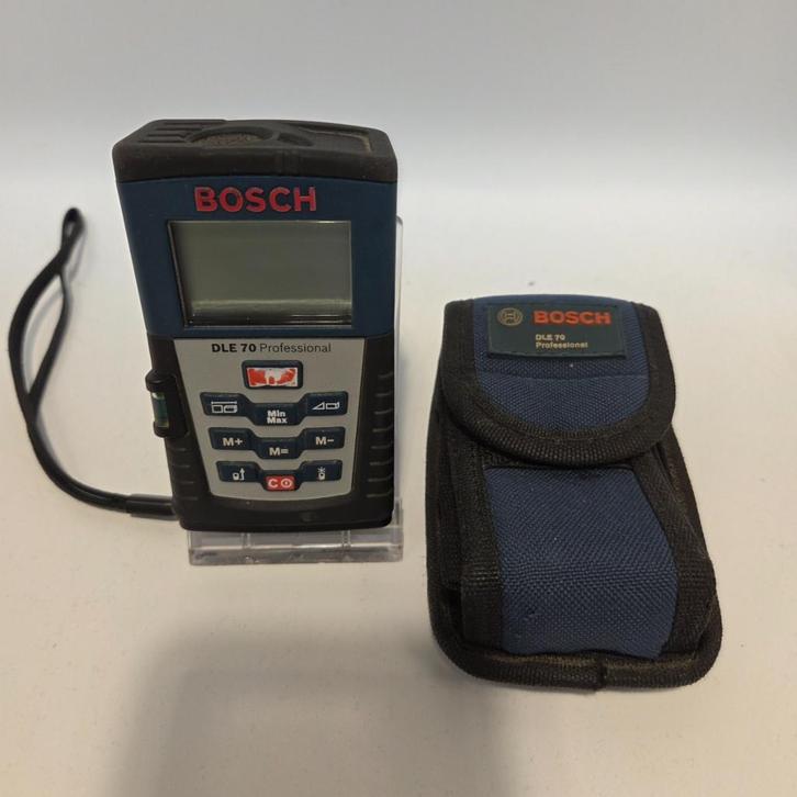 Bosch DLE70  Professionele laser afstand meter, Doe-het-zelf en Verbouw, Meetapparatuur, Zo goed als nieuw