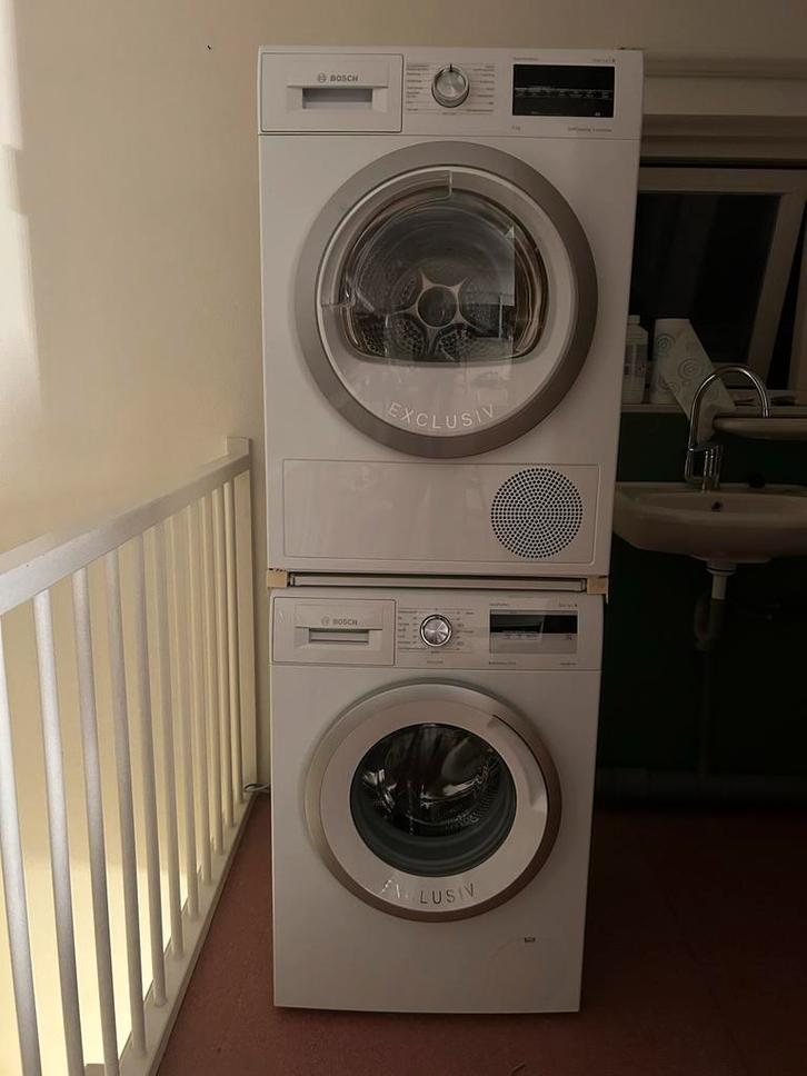 Bosch Wasmachine & Droger Set - Serie 4 Exclusiv, Witgoed en Apparatuur, Wasmachines, Zo goed als nieuw, Voorlader, 6 tot 8 kg
