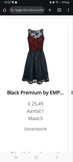 Halloween jurkje - kant - rood en zwart, Overige typen, Zwart, Ophalen of Verzenden, Maat 36 (S)