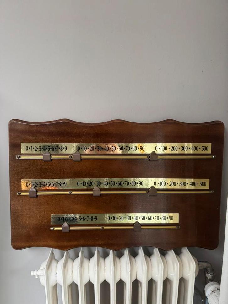 Snooker / biljart scorebord  56x26cm mancave, Sport en Fitness, Biljarten en Poolen, Zo goed als nieuw, Keu of Ballen, Ophalen of Verzenden