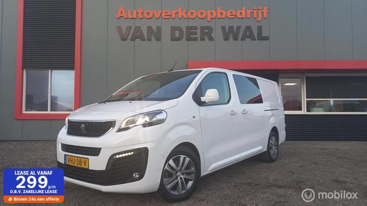 Peugeot Expert Bestel 2.0 BlueHDI 180 Long DC/2XSCHUIFDEUR/X, Auto's, Bestelauto's, Bedrijf, Te koop, ABS, Achteruitrijcamera