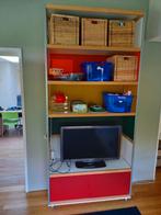 Gratis op te halen: mooie hoge kast verrijdbaar, Ophalen, Gebruikt, 25 tot 50 cm, 200 cm of meer