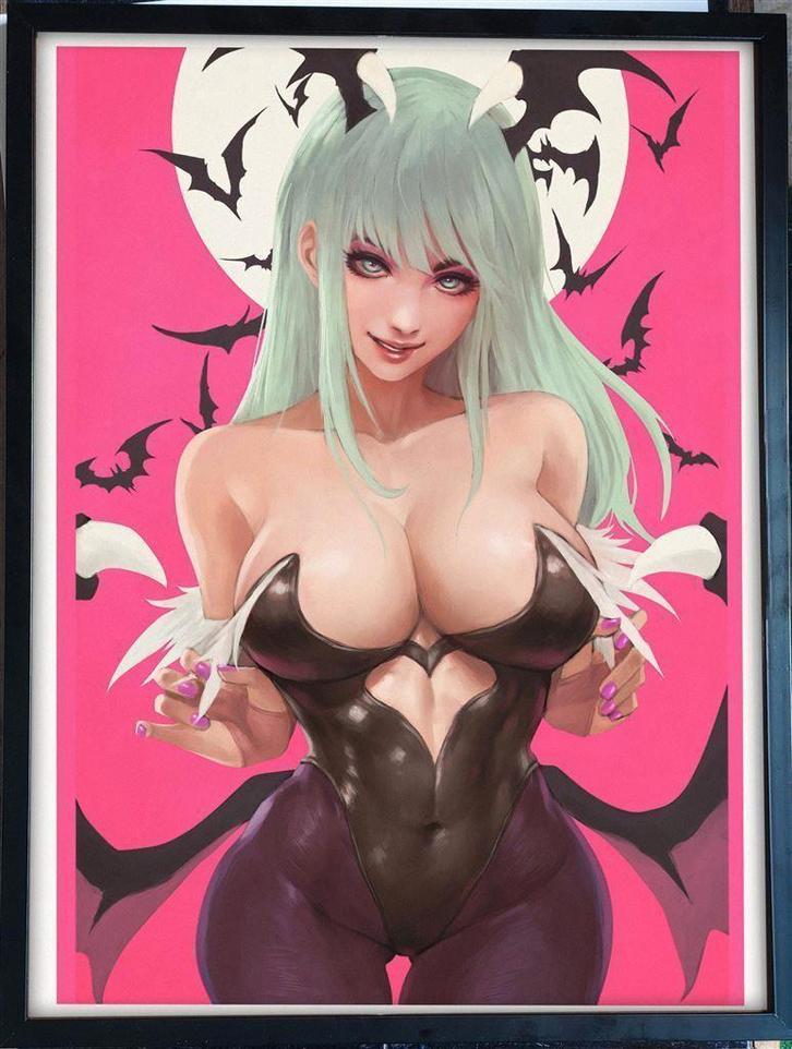 [videogame Poster in Frame] DARKSTALKERS MORRIGAN | Capcom, Verzamelen, Posters, Nieuw, Film en Tv, A1 t/m A3, Ophalen of Verzenden
