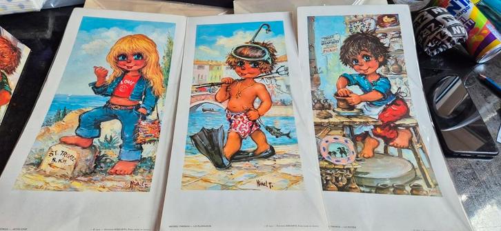Big Eyes boys, Antiek en Kunst, Kunst | Overige Kunst, Ophalen