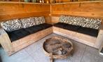 Loungebank kussens (6x zit 60x60cm en rug 60x40cm kussen), Ophalen, Gebruikt