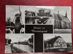 Molenaarsgraaf bij Ottoland 5-luik, Verzamelen, Ansichtkaarten | Nederland, Ophalen of Verzenden, 1940 tot 1960, Groningen