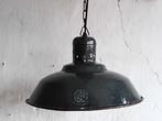 Vintage handgemaakte emaille industriële hanglamp CCCP 1935, Gebruikt, Ophalen of Verzenden, Metaal, Minder dan 50 cm