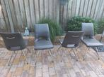Gebruikte H&H Eetkamerstoelen voor verbouwing of tijdelijk, Huis en Inrichting, Stoelen, Ophalen, Gebruikt, Grijs, Leer
