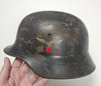 Luftwaffe M35 Double Decal helm, SE64, Verzamelen, Ophalen of Verzenden, Luchtmacht, Duitsland, Helm of Baret