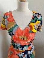 King Louie maat 42 kleurrijke midi shiloh jurk 2915, Maat 42/44 (L), Oranje, Ophalen of Verzenden, Zo goed als nieuw