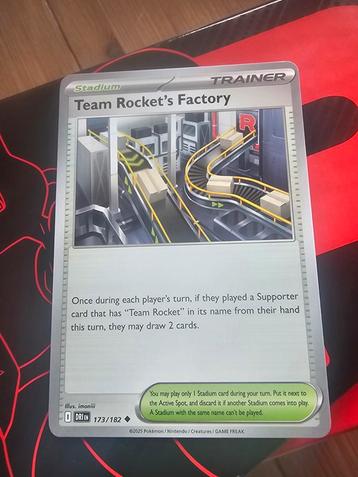 Pokémon kaart - Destined Rivals - Team Rocket's Factory  beschikbaar voor biedingen