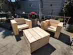 2 lounge sets van steigerhout, Tuin en Terras, Tuinsets en Loungesets, Stoel, Ophalen of Verzenden, Zo goed als nieuw, Steigerhout