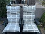 2 hartman tuinstoelen met kussens, Tuin en Terras, Ophalen, Zo goed als nieuw, Kunststof, Inklapbaar