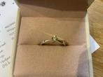 18K Witgouden Solitair ring 0,18ct natuurlijke diamant, Ophalen, Wit, Zo goed als nieuw, 17 tot 18