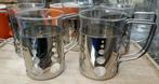Theeglazen met metalen houder, 5 stuks, Verzamelen, Glas en Borrelglaasjes, Overige typen, Ophalen of Verzenden, Zo goed als nieuw