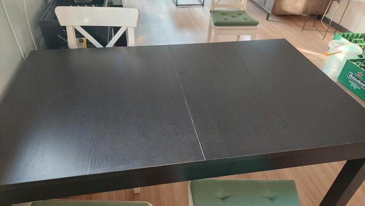 Ikea Bjursta uitschuifbare eettafel, Huis en Inrichting, Tafels | Eettafels, 50 tot 100 cm, Rechthoekig, Ophalen