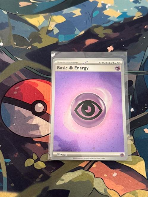 Pokémon kaart basic energy psychic Cosmos holo #5, Hobby en Vrije tijd, Verzamelkaartspellen | Pokémon, Zo goed als nieuw, Losse kaart