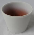 Nieuw wit bloempotje voor binnen. Cadeau Sinterklaas / Kerst, Tuin en Terras, Bloempotten, Rond, Ophalen of Verzenden, Aardewerk