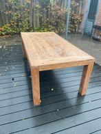 Houten tuintafel - Rechthoekig eiken, Tuin en Terras, Tuintafels, Ophalen of Verzenden, Gebruikt, Rechthoekig, Hout