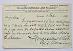 Briefkaart STEENWIJK Gebr Monsieur Stoom-meubelfabriek 1919, Verzamelen, Ophalen of Verzenden, Voor 1920, Gelopen, Overijssel
