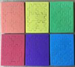 Wirrel warrel foam puzzel (6x) uit jaren ‘70, Ophalen of Verzenden, Minder dan 500 stukjes, Gebruikt, Rubik's of 3D-puzzel