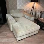 Prachtige beige stoffen (lig)fauteuil Divan, Ophalen, Eenpersoons, Nieuw, Minder dan 150 cm