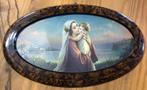 Antieke lijst met religieuze prent Italiaans, Ophalen of Verzenden