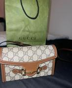 Gucci horsebit bag, Ophalen, Zo goed als nieuw, Bruin, Handtas