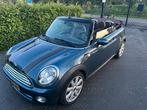Mini Cabrio 1.6 120pk 2009 Blauw, Auto's, Mini, 4 cilinders, Cabriolet, Leder, Handgeschakeld