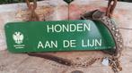 Vintage honden bord & hondenriem met penning, Ophalen of Verzenden, Huis en Inrichting