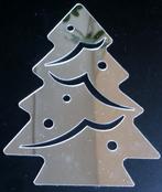 Plak spiegel in de vorm van een kerstboom ca 18 cm, Ophalen of Verzenden, Nieuw