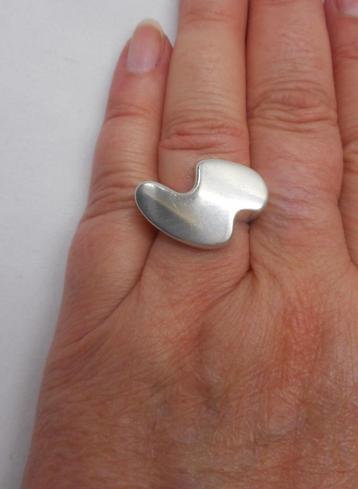 Zilveren modernist ring maat 16 nr.650 beschikbaar voor biedingen