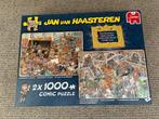 Jan van haasteren puzzel 2x1000stukjes, Ophalen of Verzenden, 500 t/m 1500 stukjes, Zo goed als nieuw