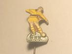 Metalen VVV VOETBALLER VOETBALCLUB VENLO Speld (Geel/Zwart)., Verzamelen, Speldjes, Pins en Buttons, Verzenden, Zo goed als nieuw