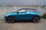 DS 3 Crossback 1.2 PureTech Grand Chic Autom 155PK Half Lede, Auto's, DS, Gebruikt, 1199 cc, Blauw, Leder en Stof