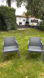 2x box antraciet tuinstoel, Tuin en Terras, Tuinstoelen, Ophalen, Gebruikt, Kunststof