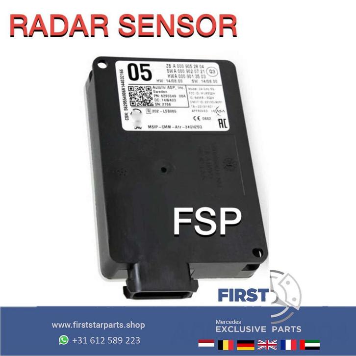 A0009052804 radar sensor W176 W117 W156 W212 W218 W222 W166, Auto-onderdelen, Elektronica en Kabels, Mercedes-Benz, Gebruikt, Ophalen of Verzenden