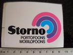 sticker Storno logo portofoons mobilofoons, Verzenden, Zo goed als nieuw, Merk