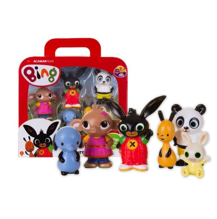 Bing Konijn Speelfiguren in Koffer - Vriendjes, Kinderen en Baby's, Speelgoed | Overig, Nieuw, Jongen of Meisje, Ophalen of Verzenden