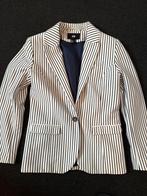 H&M Blazer Blauw Wit Gestreept - Maat 40, Ophalen of Verzenden, Maat 38/40 (M), Blauw, Jasje