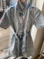 Licht blauwe jeansjurk korte mouw maat 146, Kinderen en Baby's, Kinderkleding | Maat 146, Ophalen of Verzenden, Zo goed als nieuw
