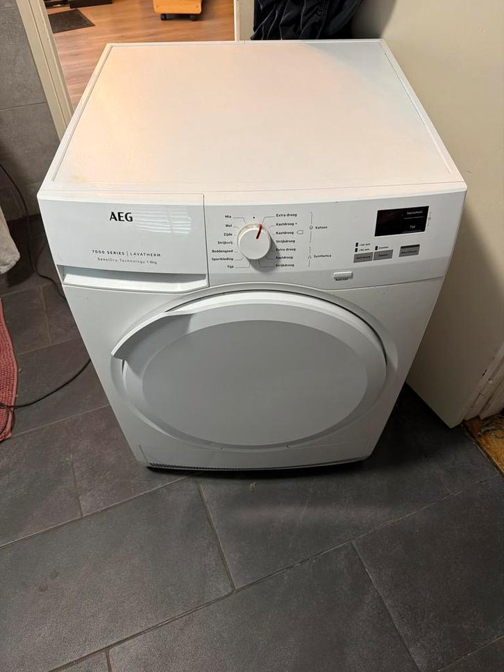 AEG 7000 Serie Lavatherm Droger - 8kg, Witgoed en Apparatuur, Wasdrogers, Gebruikt, Condens, Voorlader, 6 tot 8 kg, 85 tot 90 cm