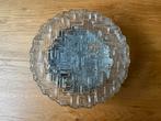 Vintage plafondlamp glas, Huis en Inrichting, Lampen | Plafondlampen, Ophalen of Verzenden, Zo goed als nieuw, Glas